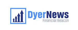 Dyernews logo, "financial beacon" tagline, graphic of arrows rising in square.
Dyernews logo, "financial beacon" tagline, graphic of arrows rising in square.